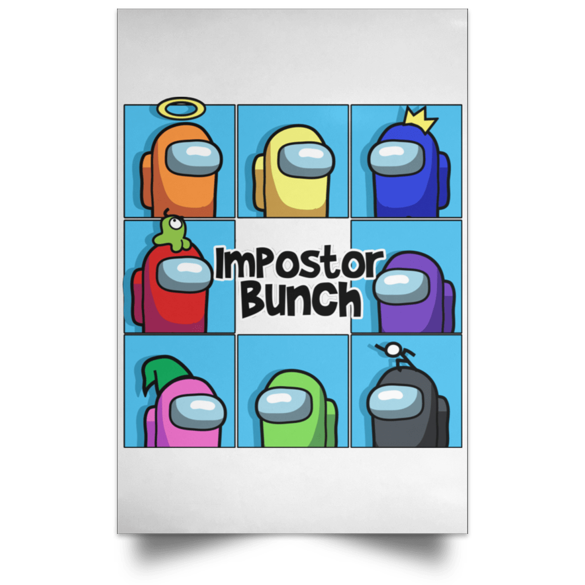 Housewares White / 12" x 18" Imposter Bunch Portrait Poster