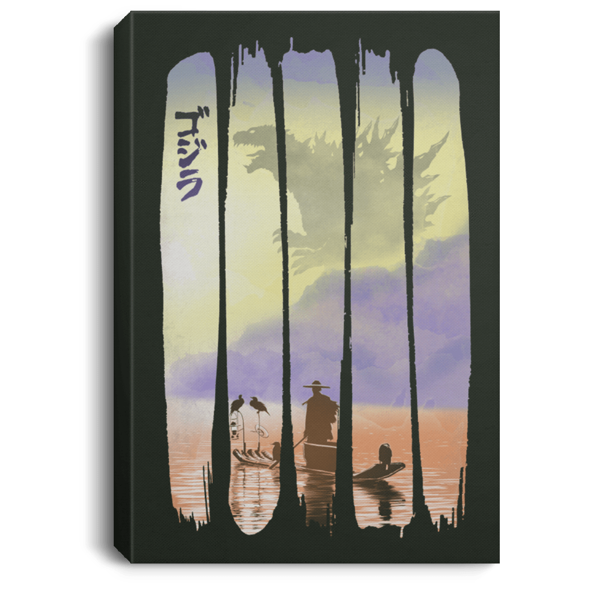 Housewares Forest / 8" x 12" Japanese Kaiju Premium Portrait Canvas