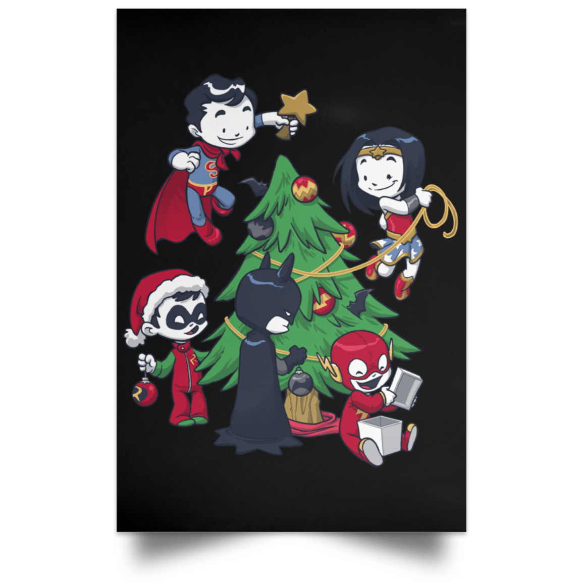 Housewares Black / 12" x 18" Justice Tree Portrait Poster