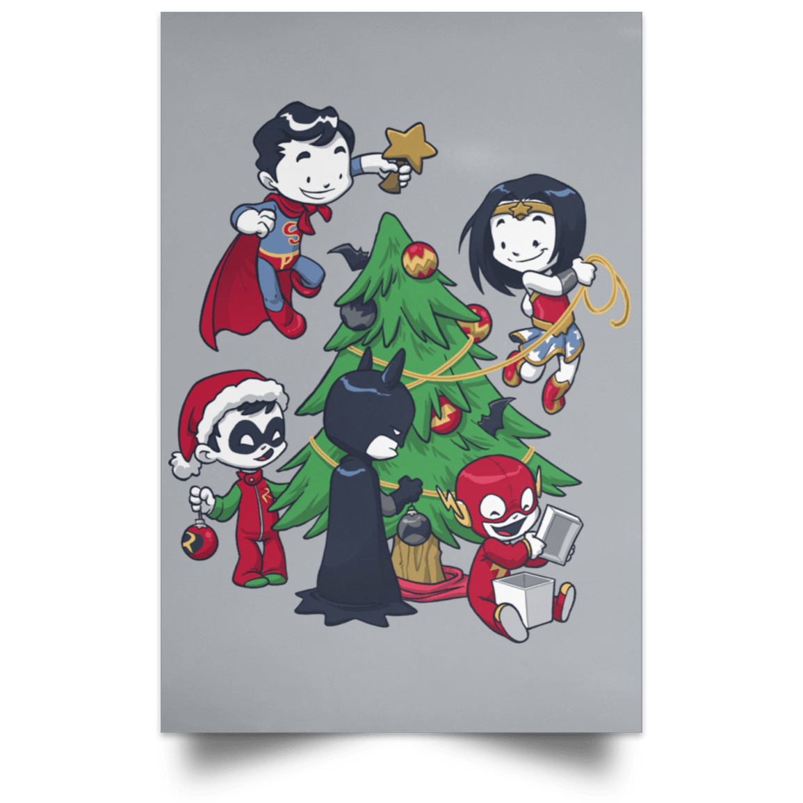 Housewares Grey / 12" x 18" Justice Tree Portrait Poster