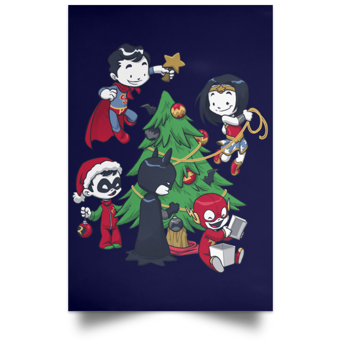 Housewares Navy / 12" x 18" Justice Tree Portrait Poster