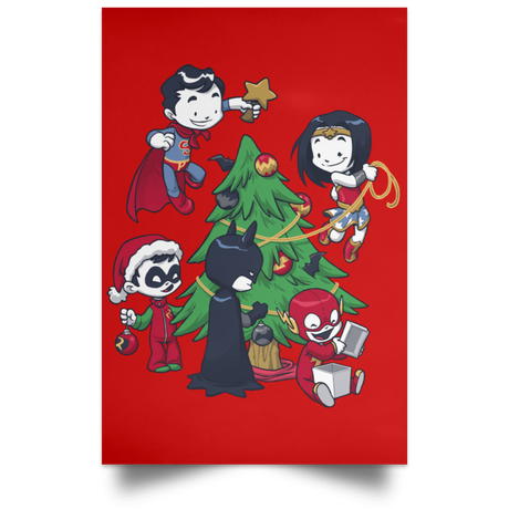 Housewares Red / 12" x 18" Justice Tree Portrait Poster