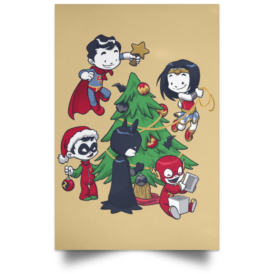 Housewares Tan / 12" x 18" Justice Tree Portrait Poster