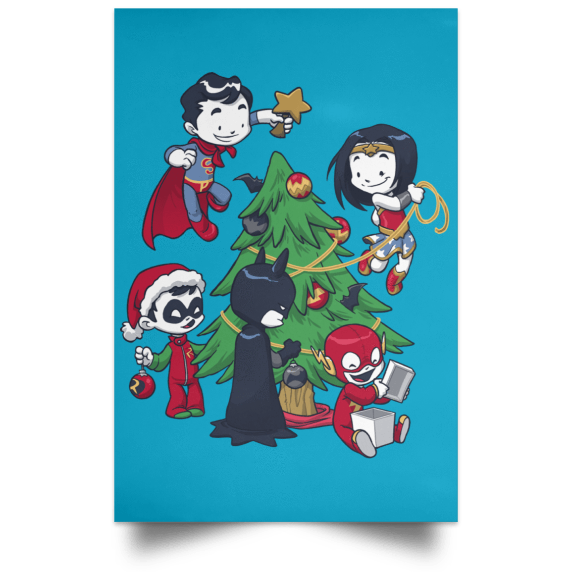 Housewares Turquoise / 12" x 18" Justice Tree Portrait Poster