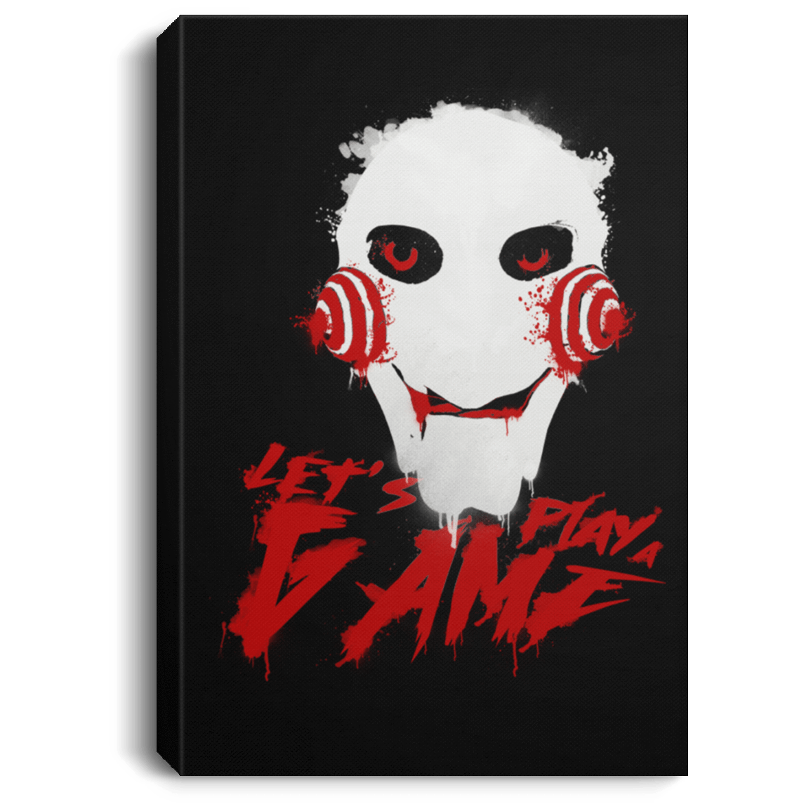 Housewares Black / 8" x 12" Let's Play A Game Premium Portrait Canvas