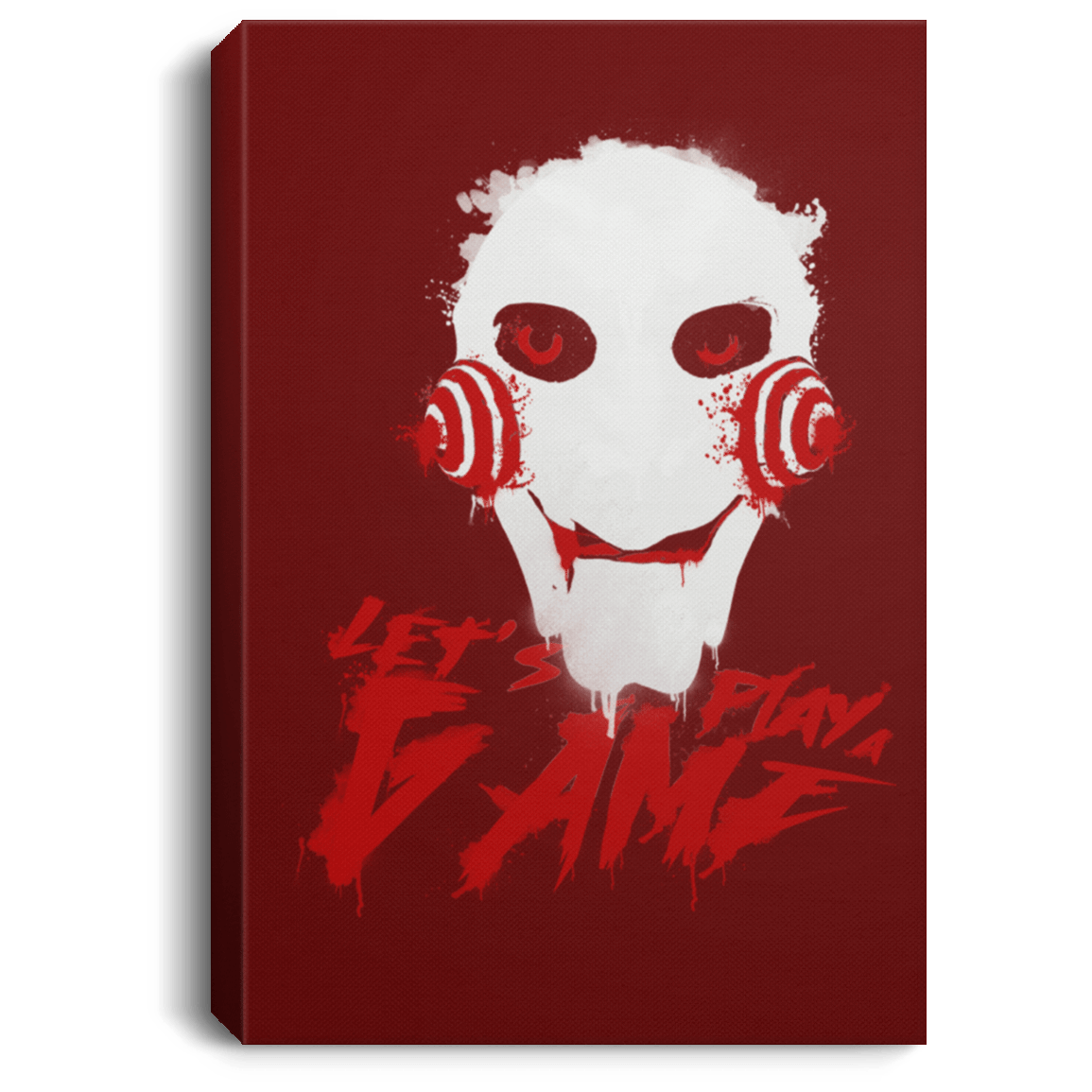 Housewares Maroon / 8" x 12" Let's Play A Game Premium Portrait Canvas