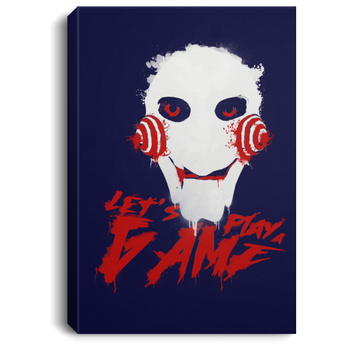 Housewares Navy / 8" x 12" Let's Play A Game Premium Portrait Canvas