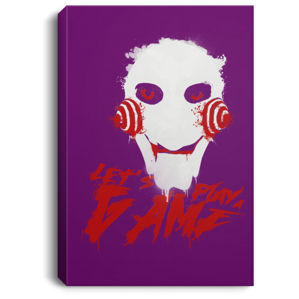 Housewares Purple / 8" x 12" Let's Play A Game Premium Portrait Canvas