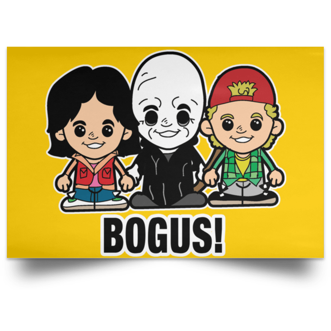 Housewares Athletic Gold / 18" x 12" Lil Bill and Ted Landscape Poster