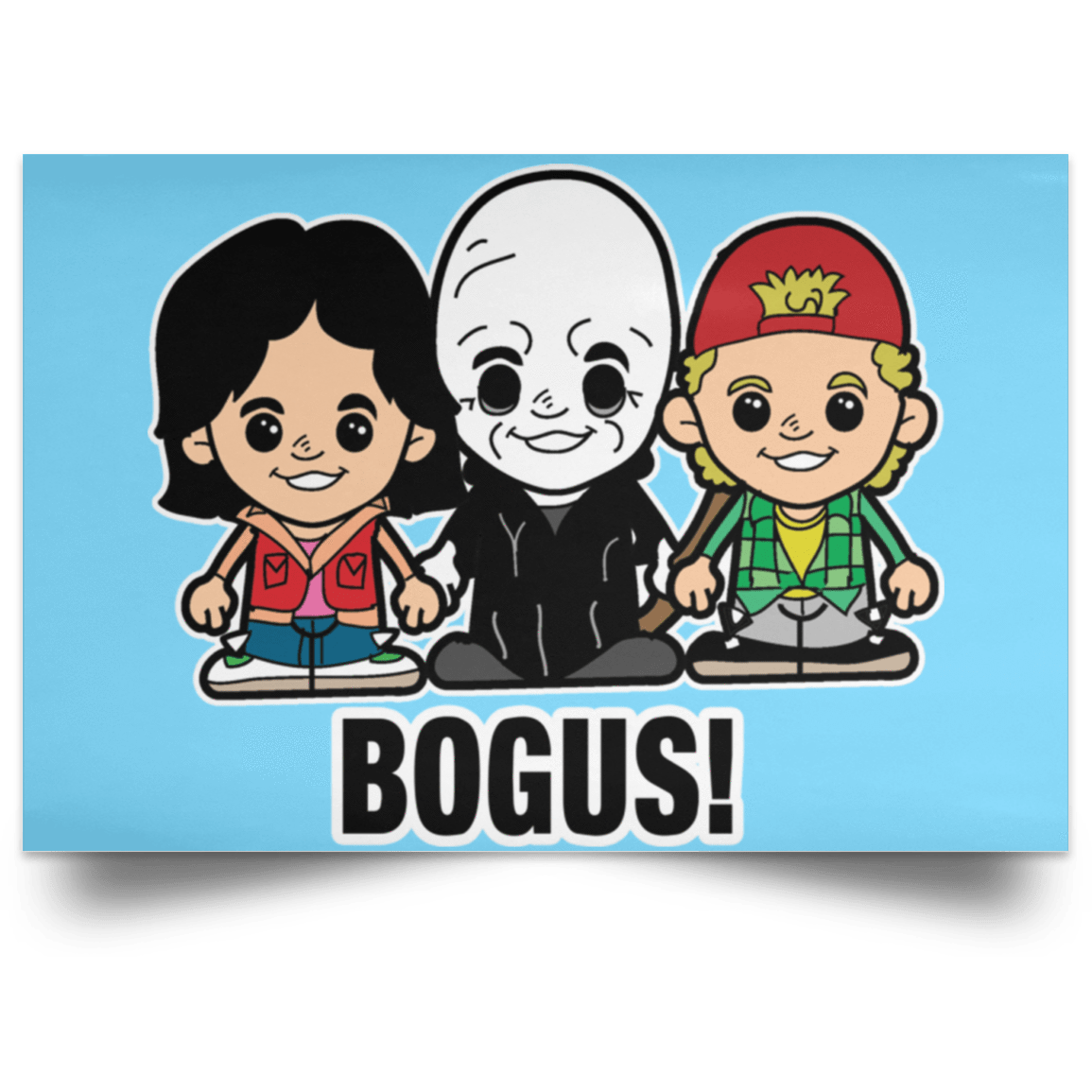 Housewares Columbia Blue / 18" x 12" Lil Bill and Ted Landscape Poster