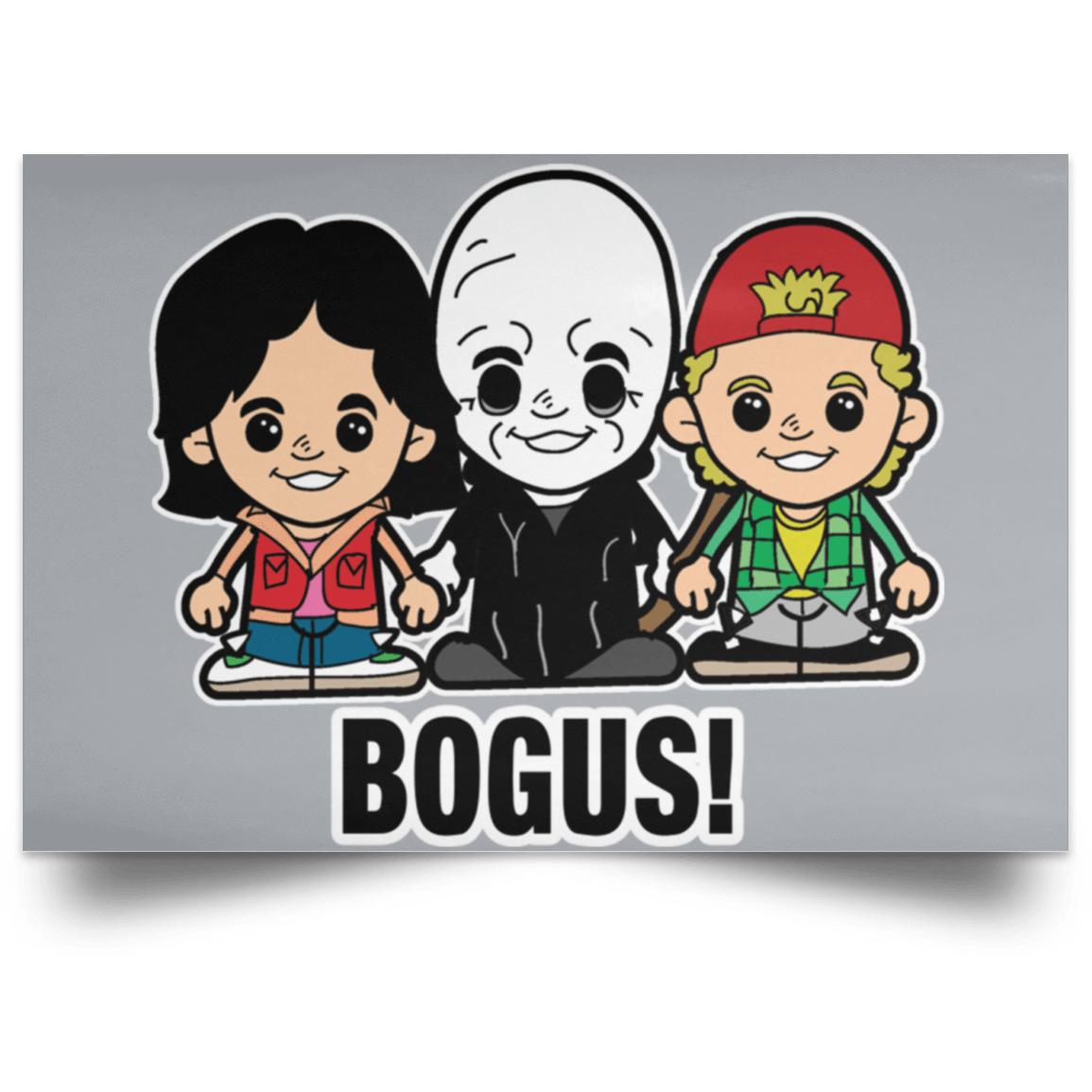 Housewares Grey / 18" x 12" Lil Bill and Ted Landscape Poster