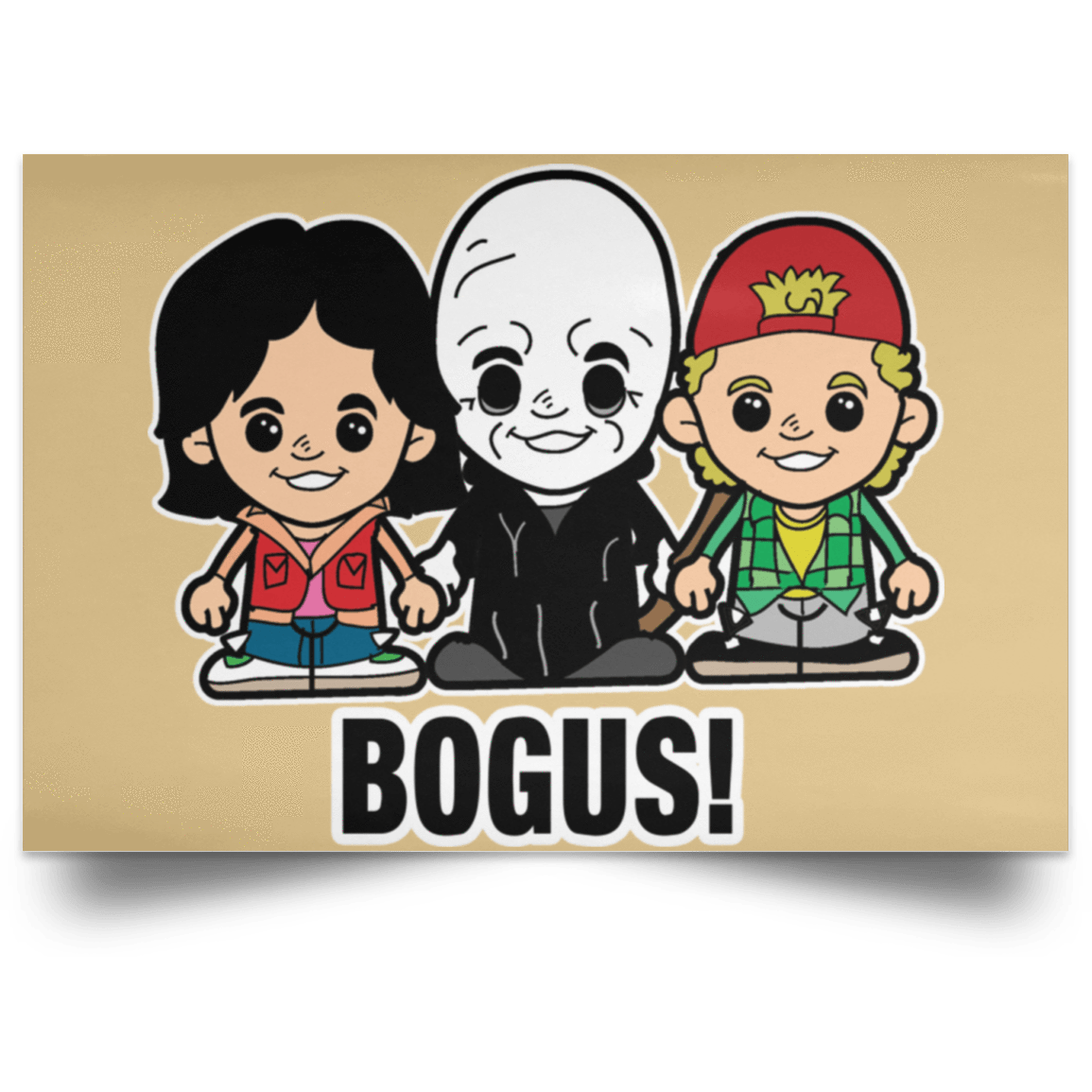 Housewares Tan / 18" x 12" Lil Bill and Ted Landscape Poster