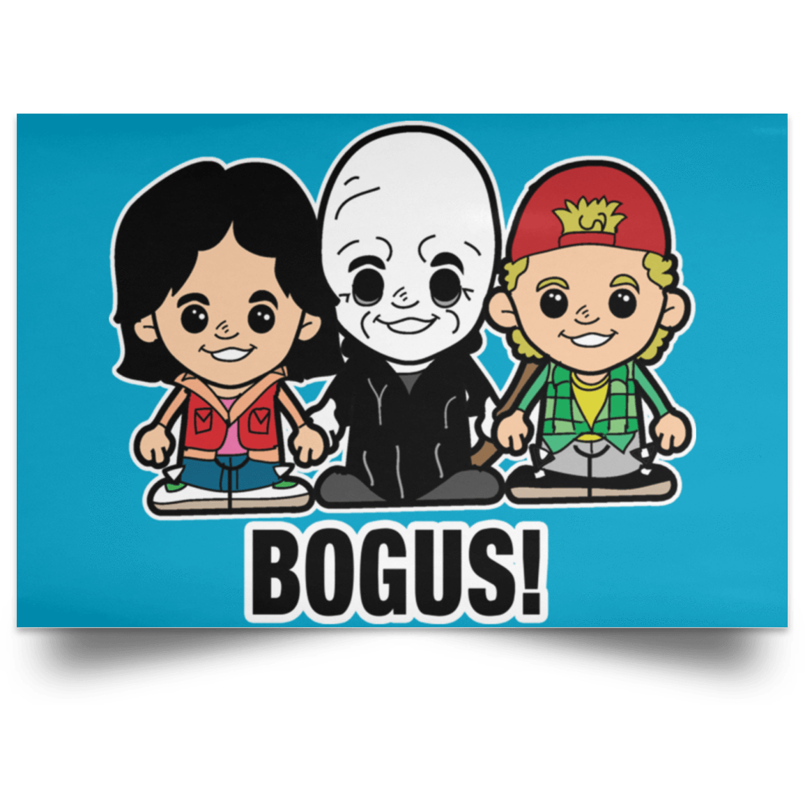 Housewares Turquoise / 18" x 12" Lil Bill and Ted Landscape Poster