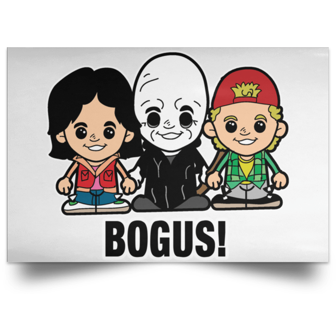 Housewares White / 18" x 12" Lil Bill and Ted Landscape Poster