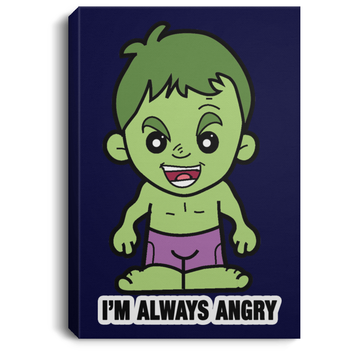 Housewares Navy / 8" x 12" Lil Hulk Premium Portrait Canvas
