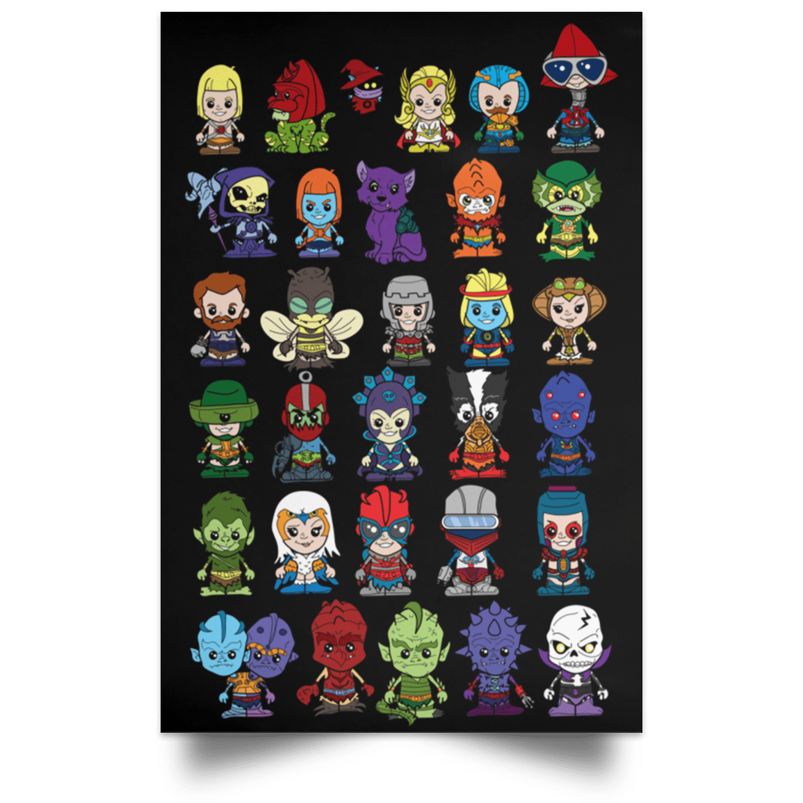 Housewares Black / 12" x 18" Lil Motu Portrait Poster