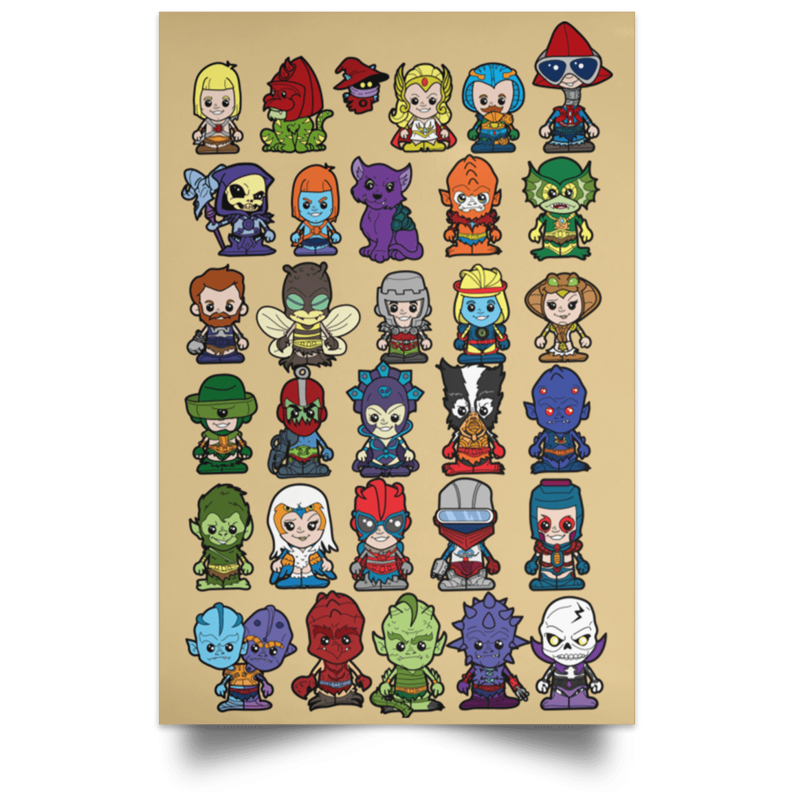 Housewares Tan / 12" x 18" Lil Motu Portrait Poster