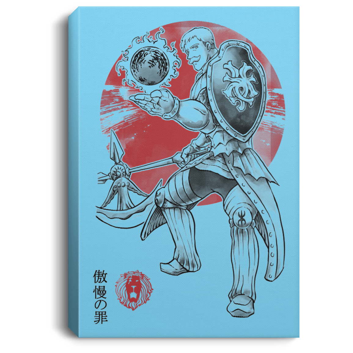 Housewares Columbia Blue / 8" x 12" Lion Pride Premium Portrait Canvas