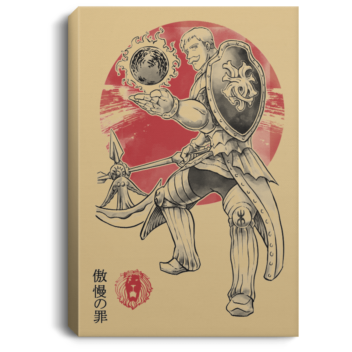 Housewares Tan / 8" x 12" Lion Pride Premium Portrait Canvas