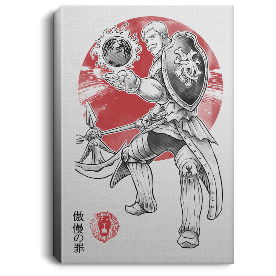 Housewares White / 8" x 12" Lion Pride Premium Portrait Canvas