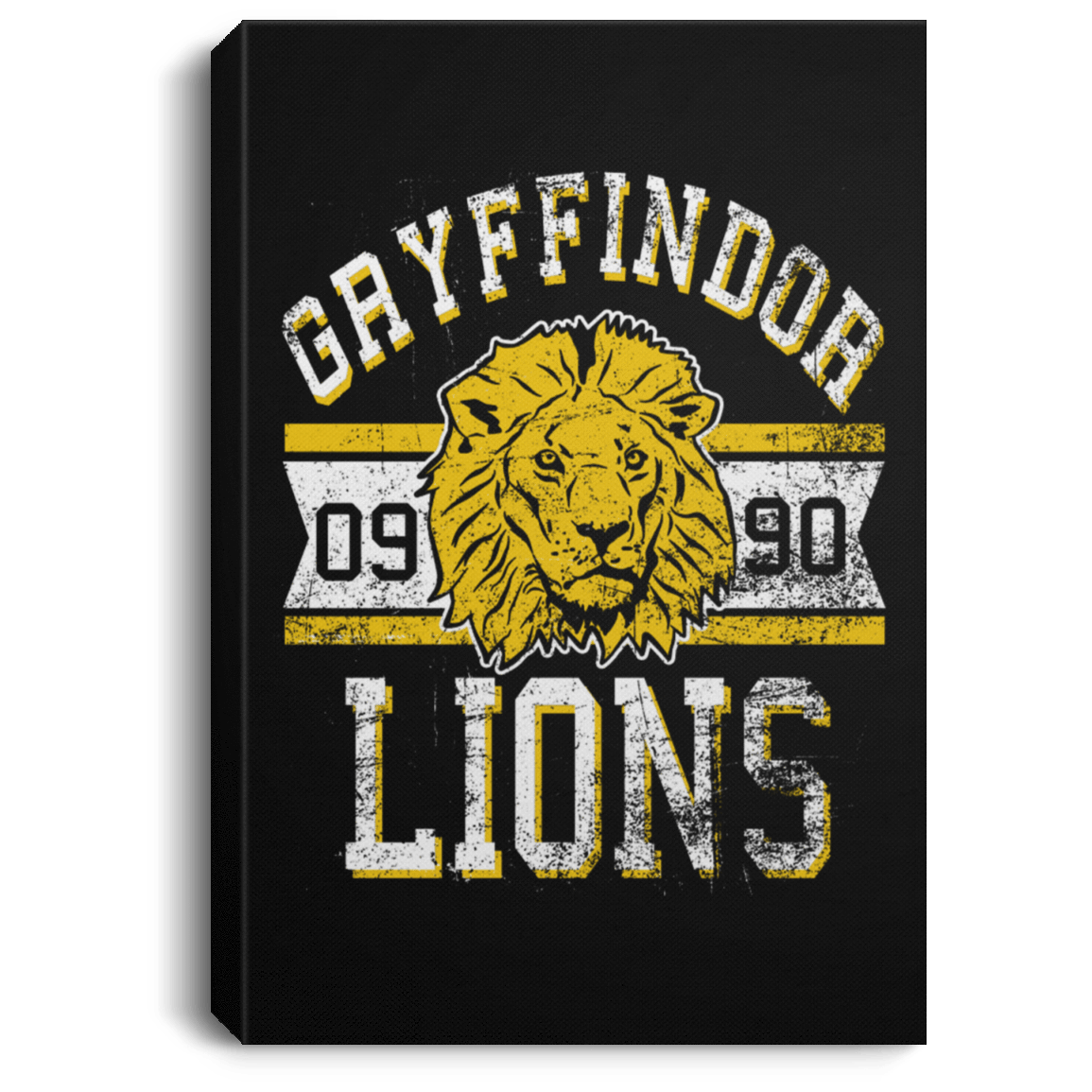 Housewares Black / 8" x 12" Lions Premium Portrait Canvas