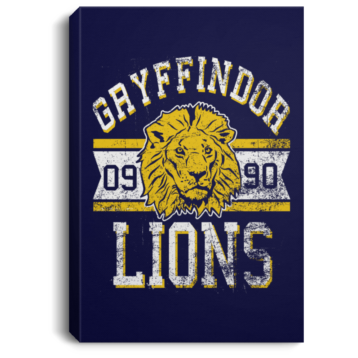 Housewares Navy / 8" x 12" Lions Premium Portrait Canvas