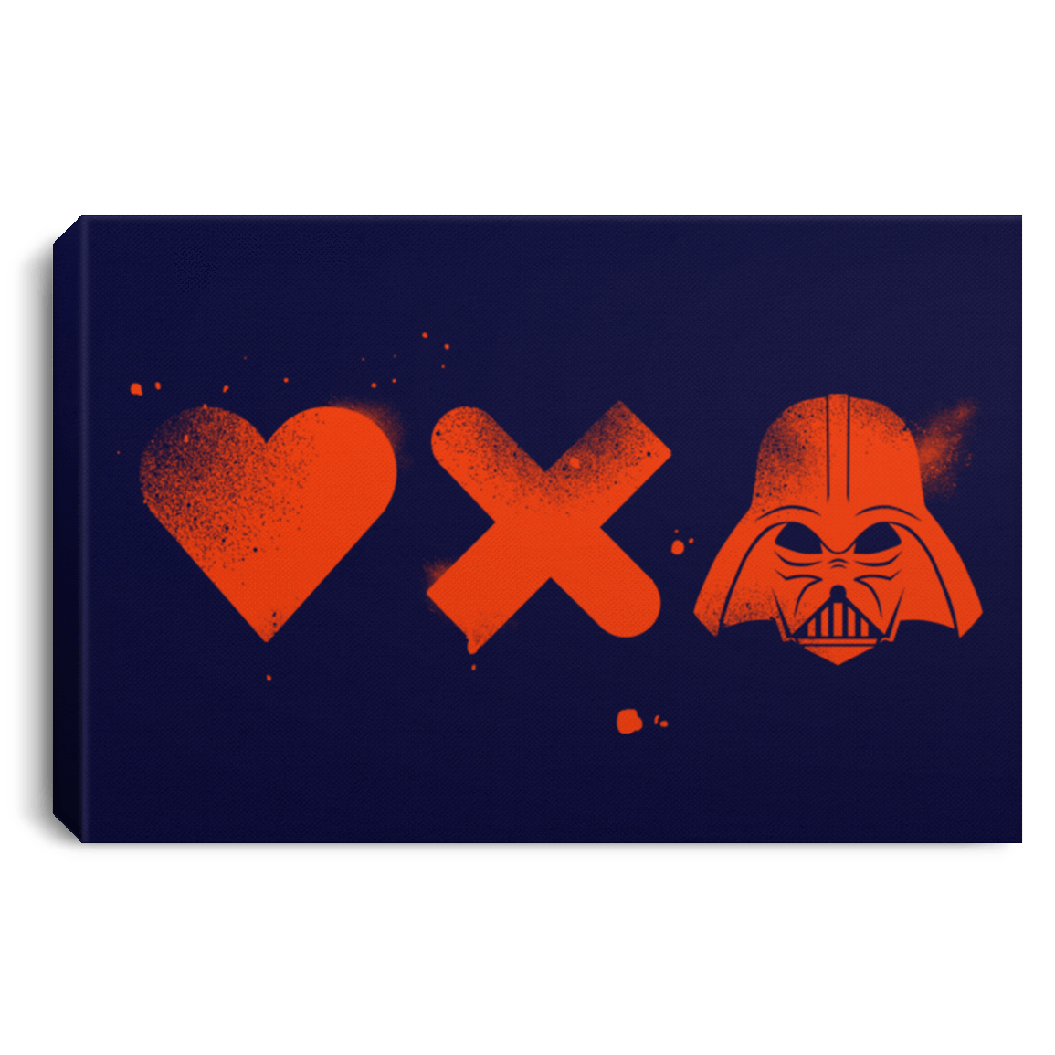 Housewares Navy / 12" x 8" Love Darth Premium Landscape Canvas