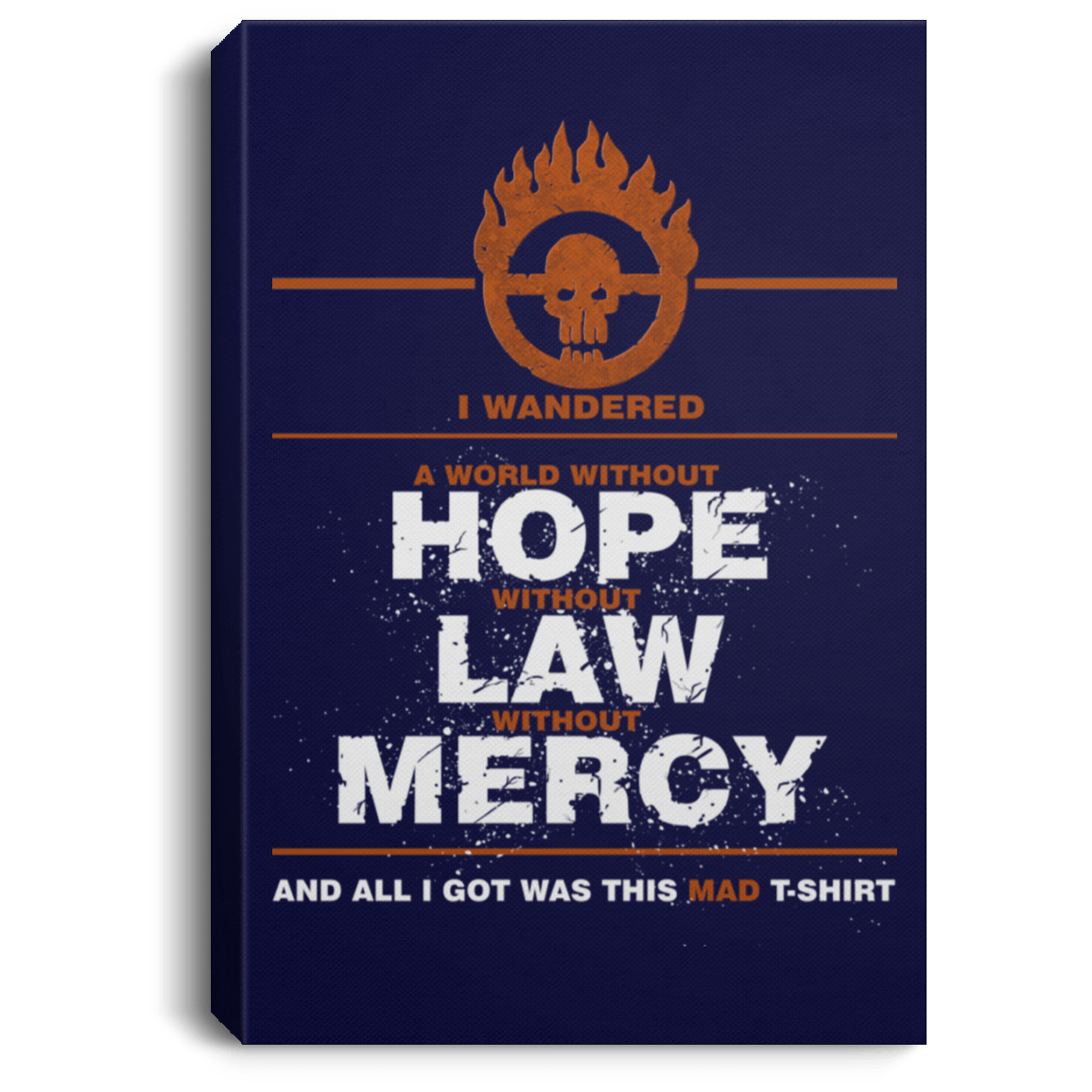 Housewares Navy / 8" x 12" MAD Tee Premium Portrait Canvas