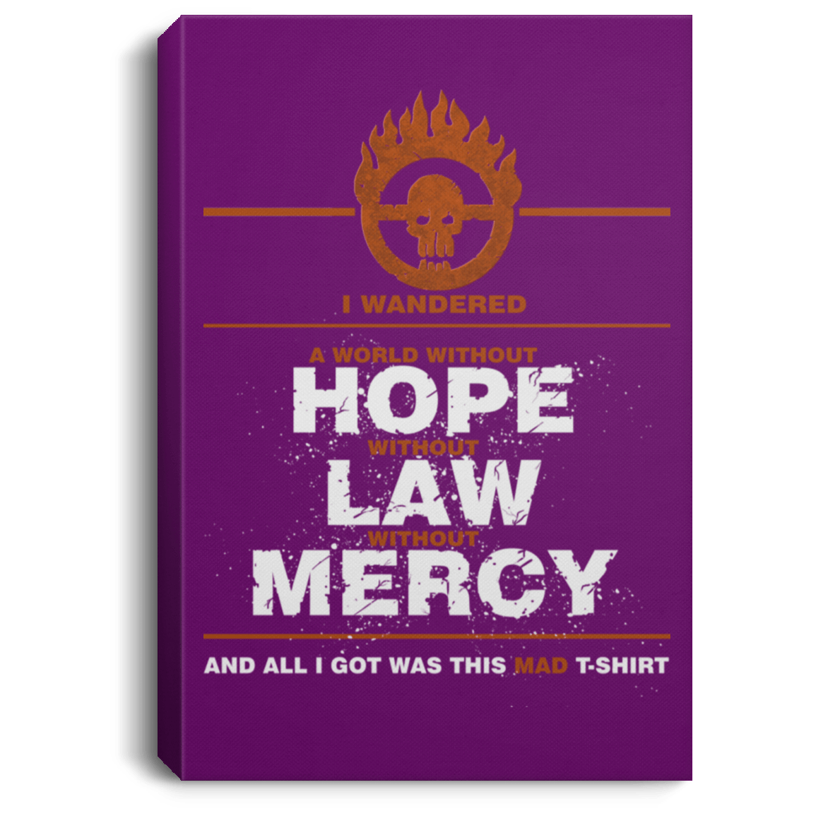 Housewares Purple / 8" x 12" MAD Tee Premium Portrait Canvas