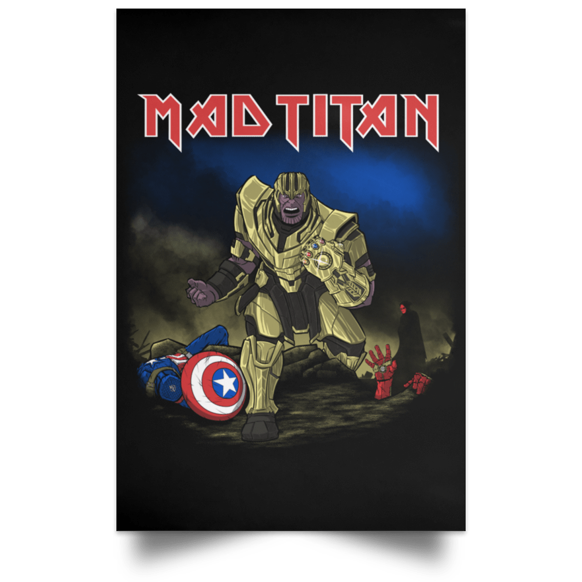 Housewares Black / 12" x 18" Mad Titan Portrait Poster