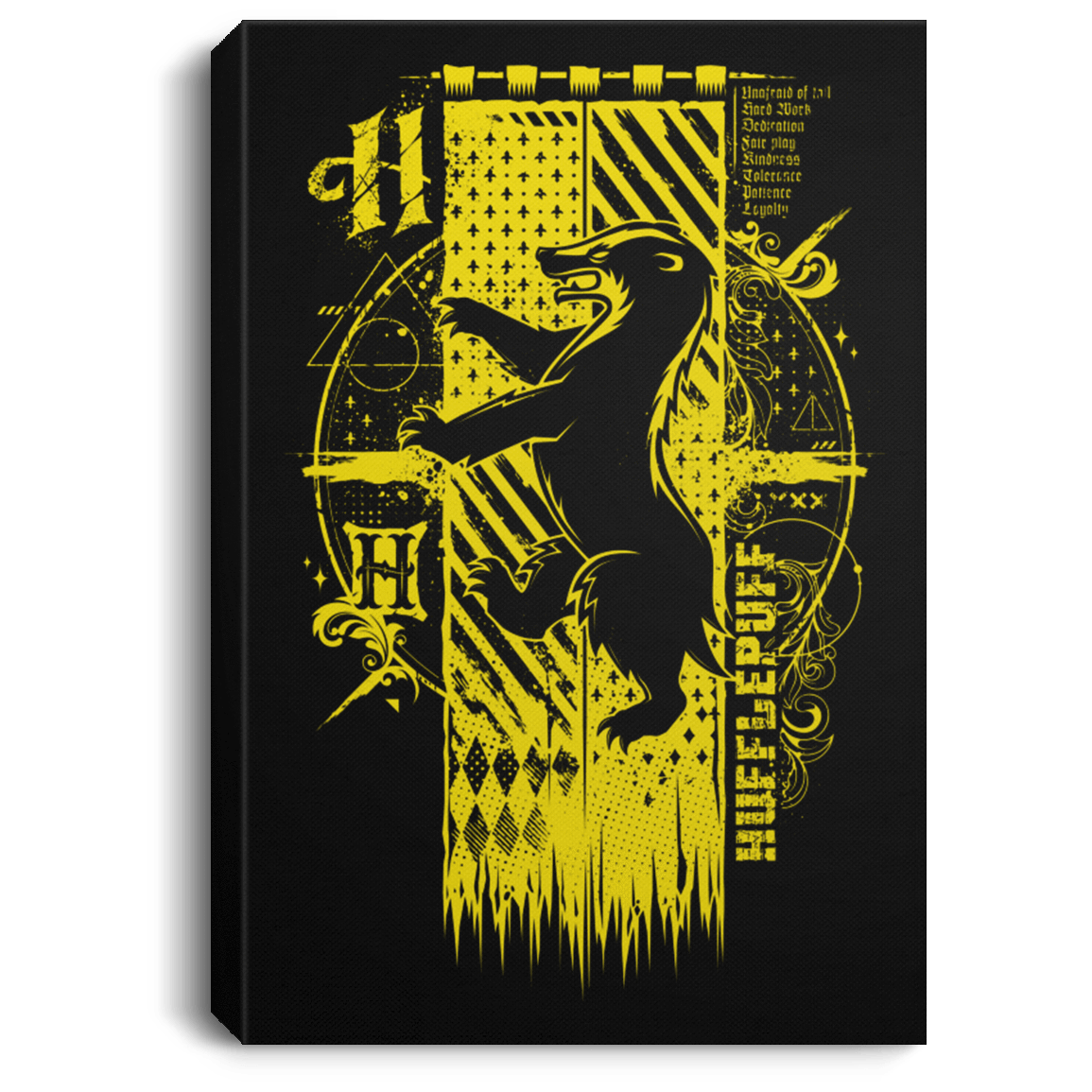 Housewares Black / 8" x 12" Magic H House Premium Portrait Canvas