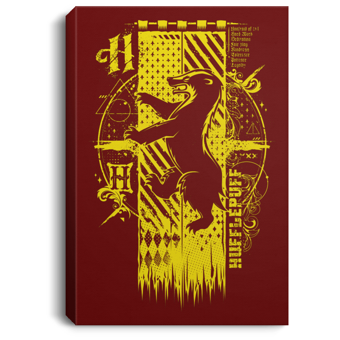 Housewares Maroon / 8" x 12" Magic H House Premium Portrait Canvas