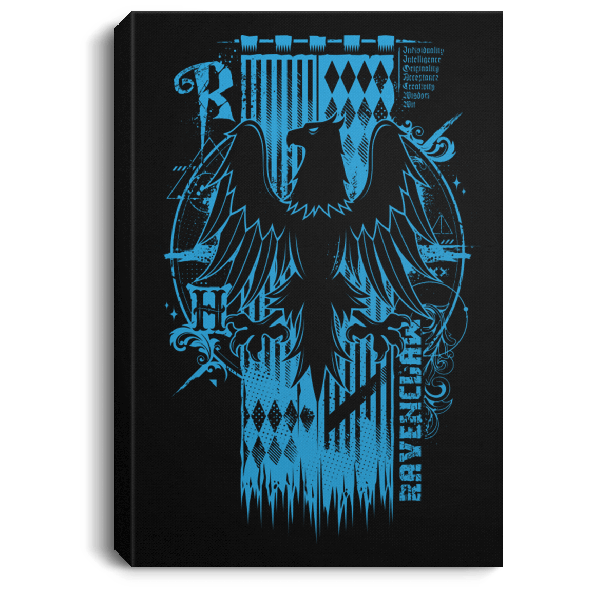 Housewares Black / 8" x 12" Magic R House Premium Portrait Canvas