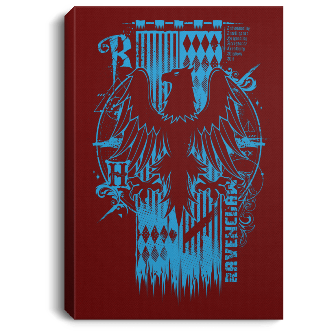 Housewares Maroon / 8" x 12" Magic R House Premium Portrait Canvas