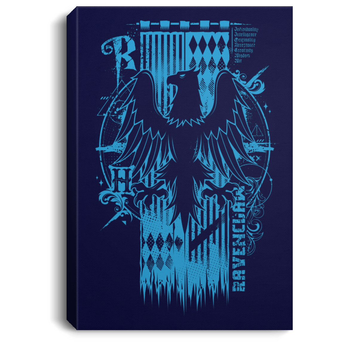 Housewares Navy / 8" x 12" Magic R House Premium Portrait Canvas