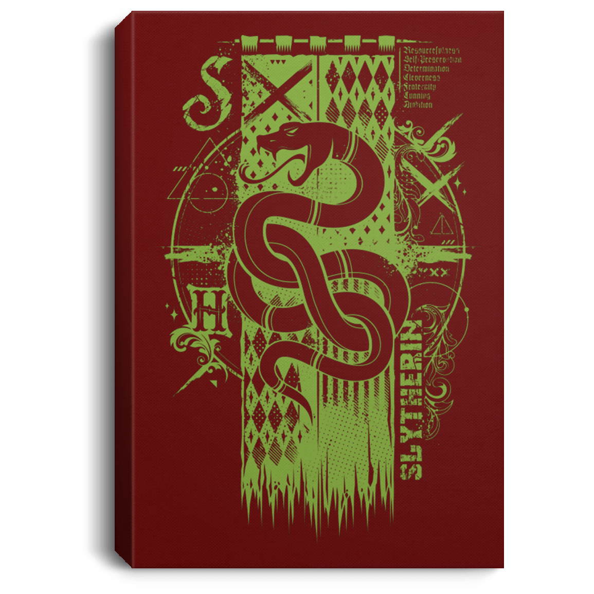 Housewares Maroon / 8" x 12" Magic S House Premium Portrait Canvas