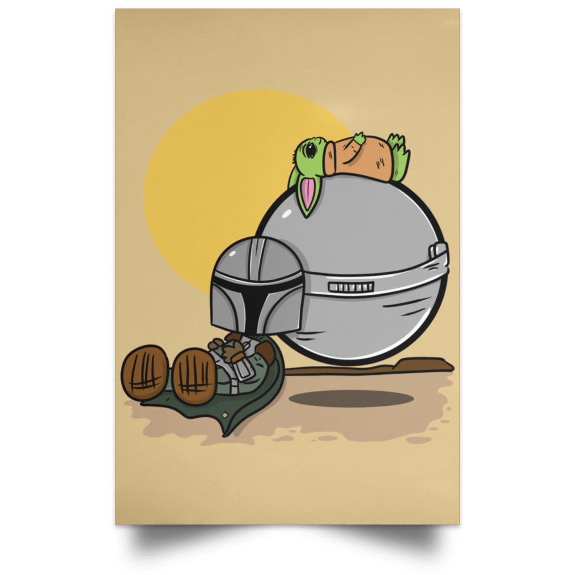 Housewares Tan / 12" x 18" Mandaloria Nuts Portrait Poster