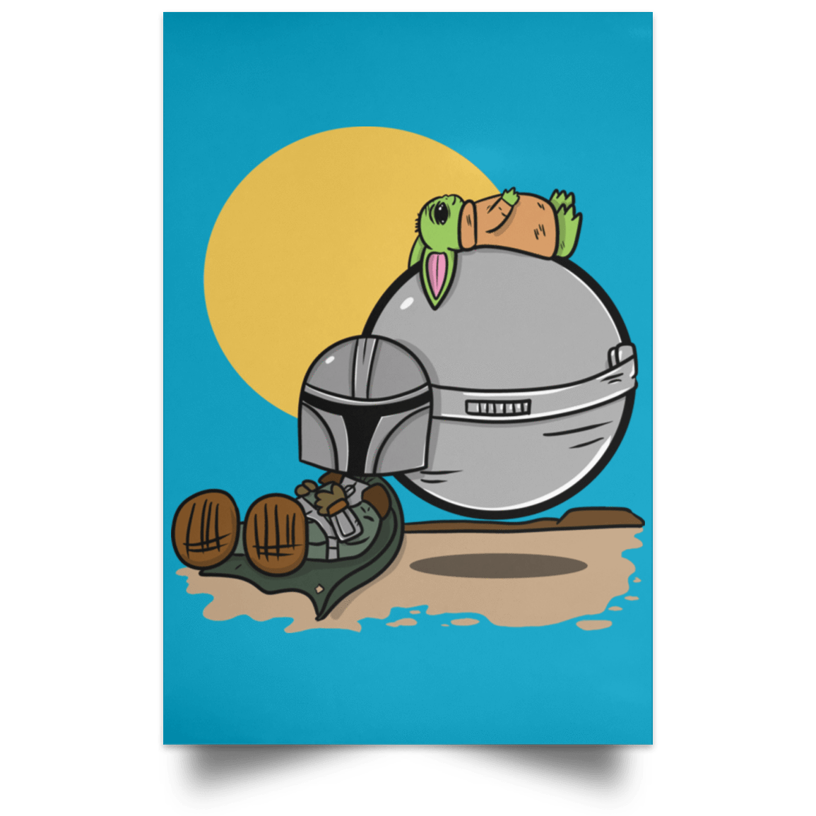 Housewares Turquoise / 12" x 18" Mandaloria Nuts Portrait Poster