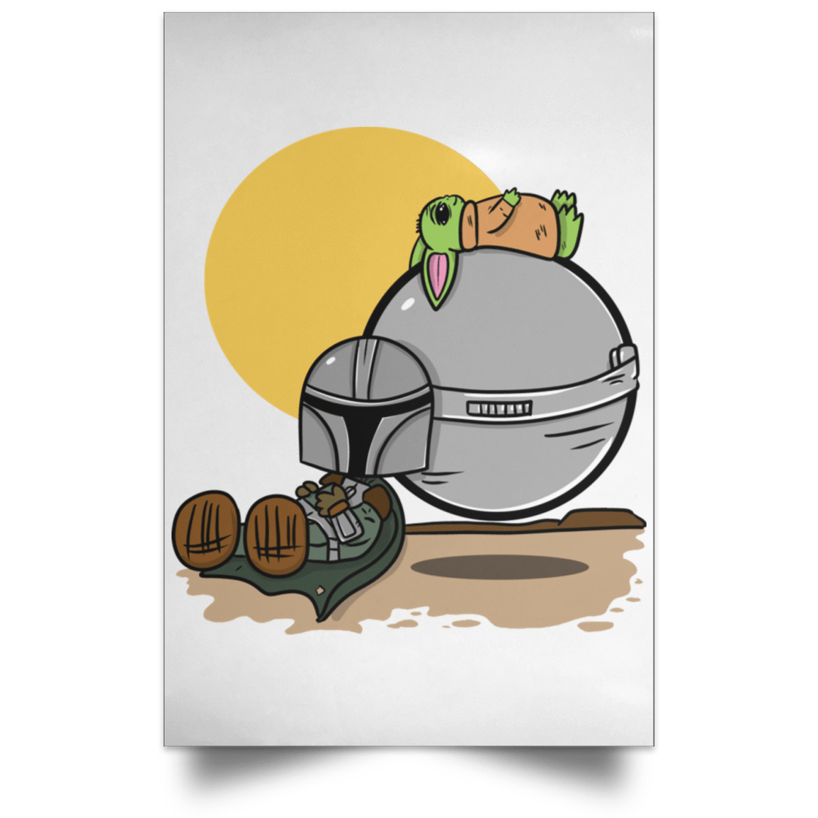 Housewares White / 12" x 18" Mandaloria Nuts Portrait Poster