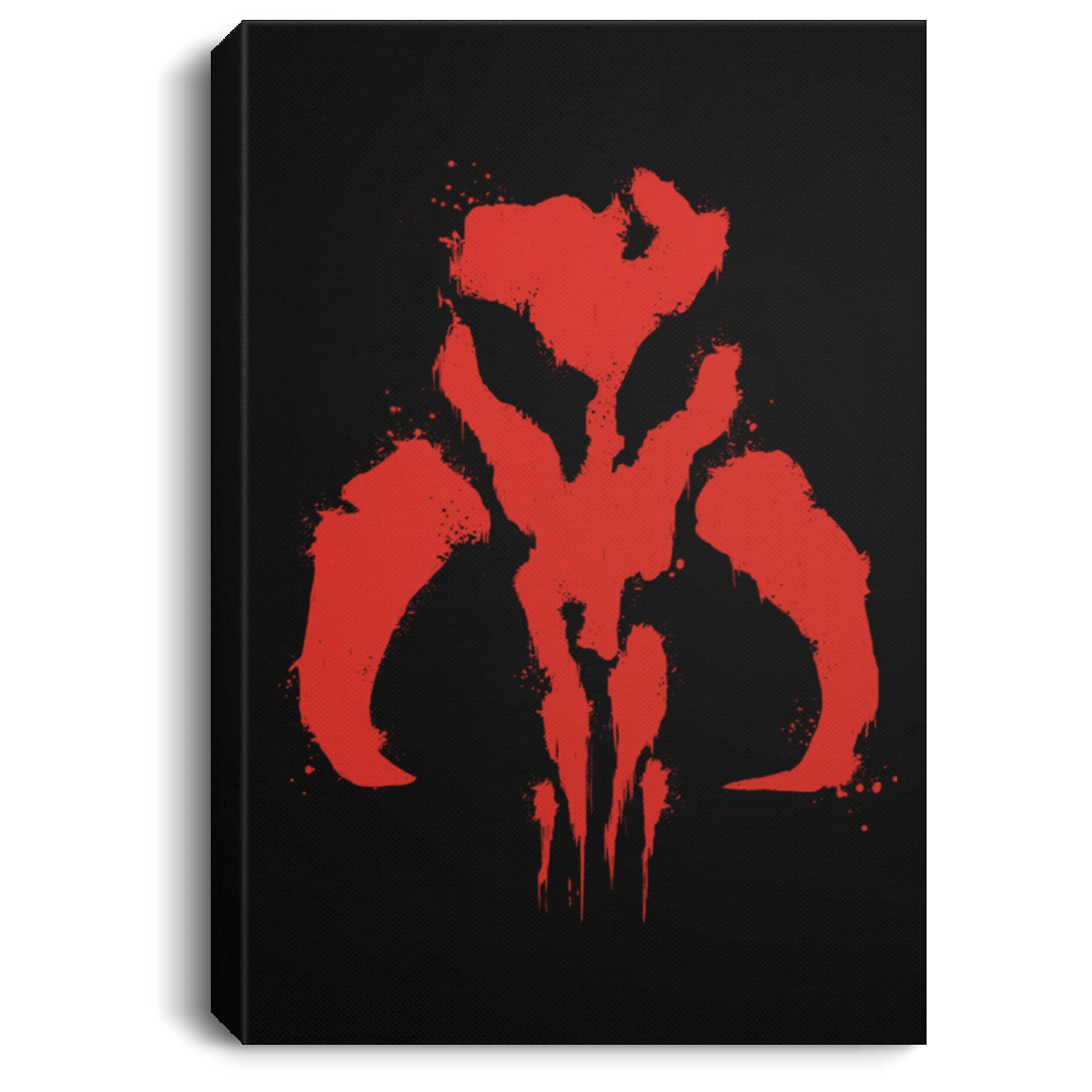 Housewares Black / 8" x 12" Mandalorian Premium Portrait Canvas