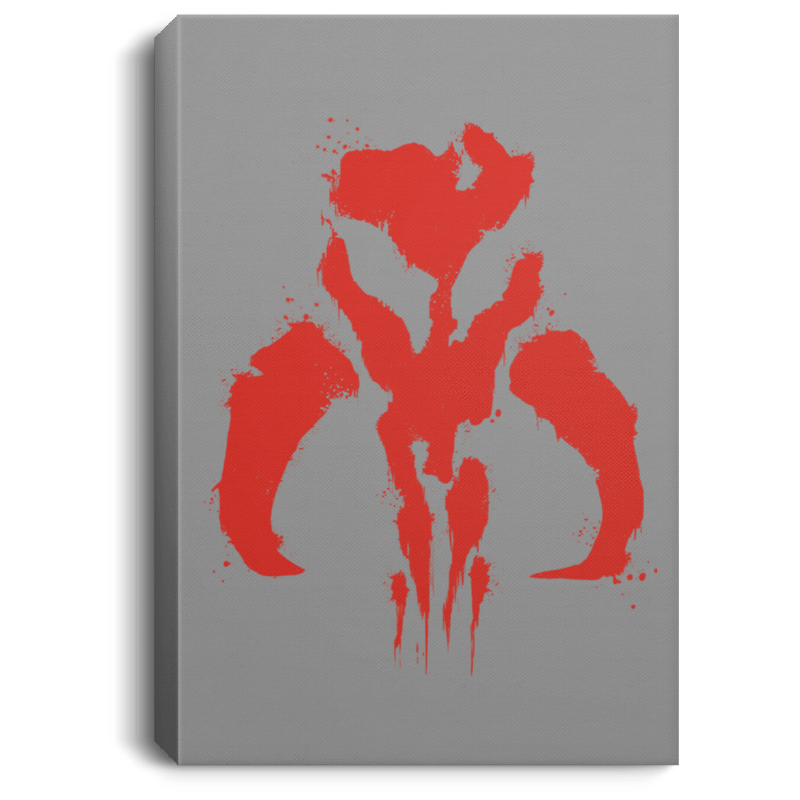 Housewares Gray / 8" x 12" Mandalorian Premium Portrait Canvas