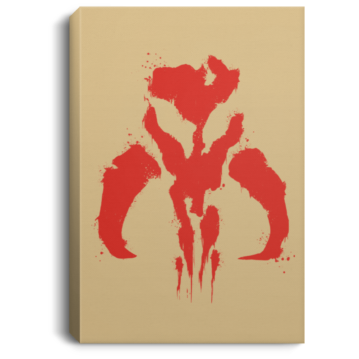 Housewares Tan / 8" x 12" Mandalorian Premium Portrait Canvas