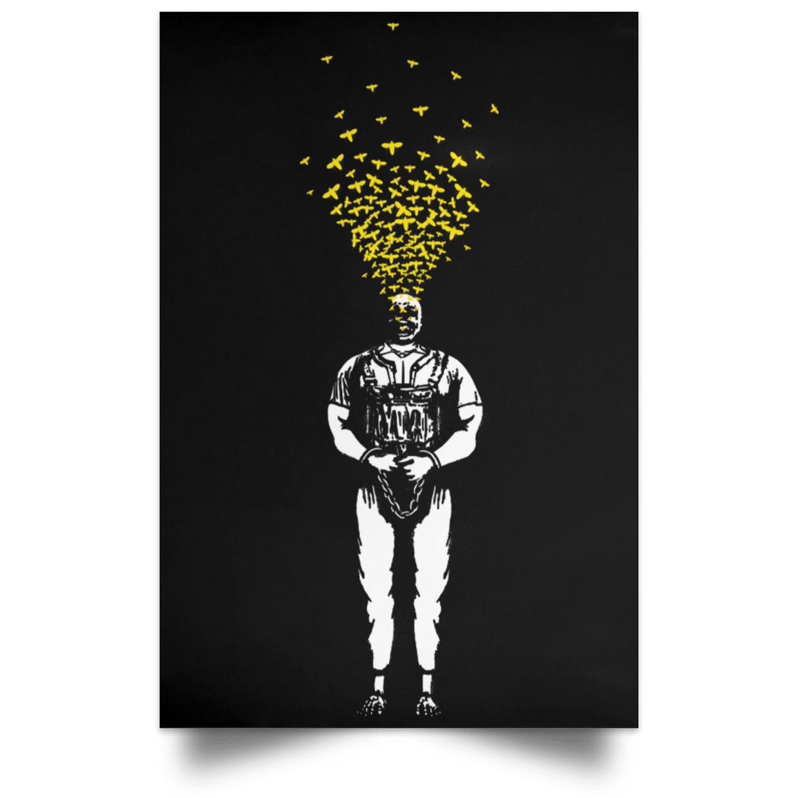 Housewares Black / 12" x 18" Manifestation Of Evil Portrait Poster