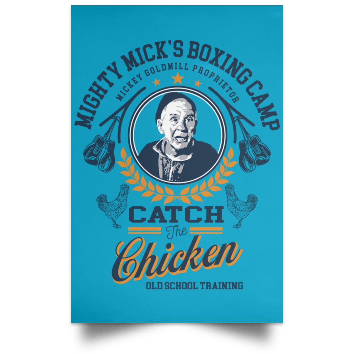 Housewares Turquoise / 12" x 18" Mighty Micks Gym Portrait Poster