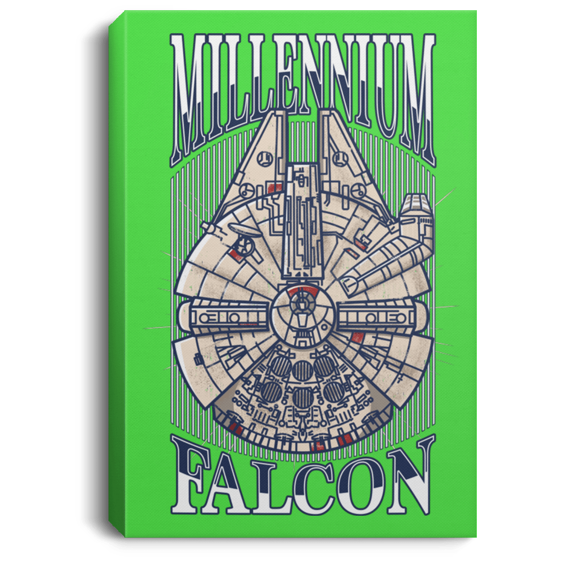Housewares Kelly / 8" x 12" Millennium Falcon Premium Portrait Canvas