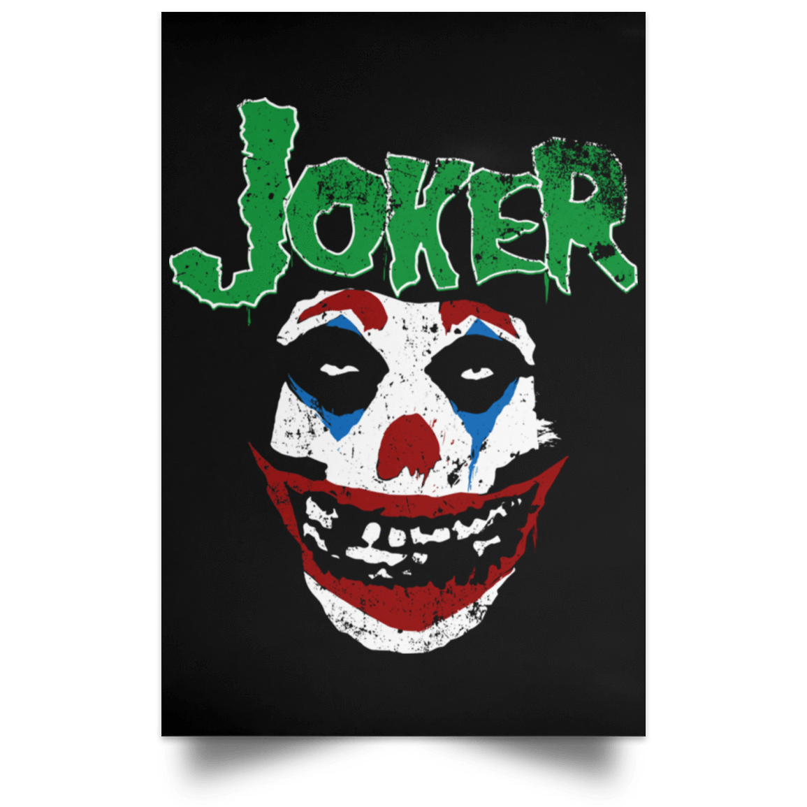 Housewares Black / 12" x 18" Misfit Smile Portrait Poster