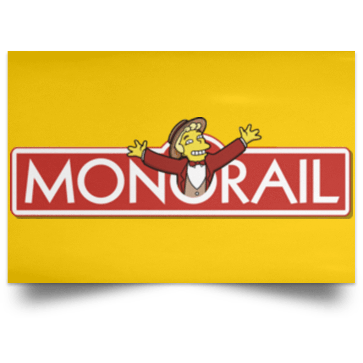 Housewares Athletic Gold / 18" x 12" Monorail Landscape Poster