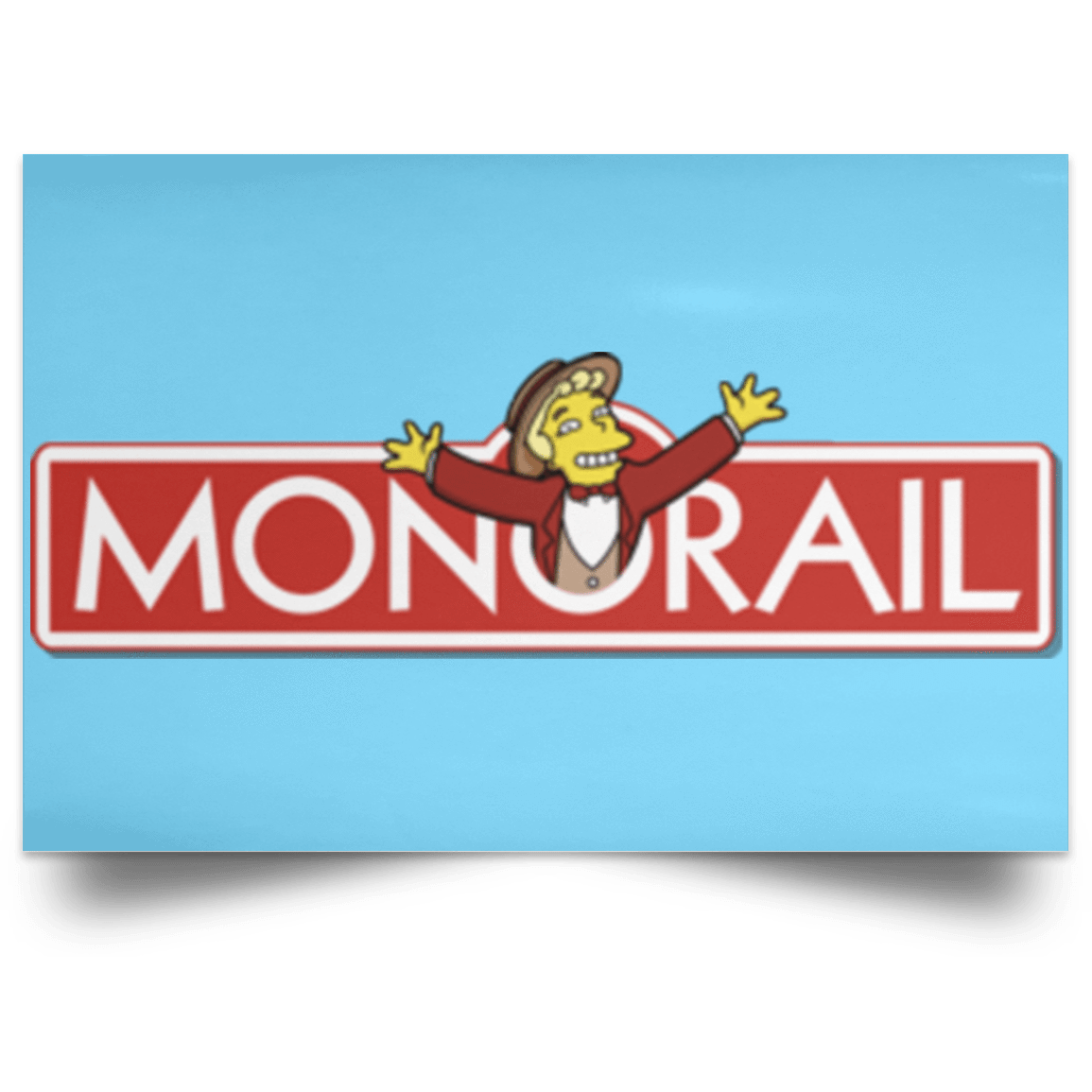 Housewares Columbia Blue / 18" x 12" Monorail Landscape Poster