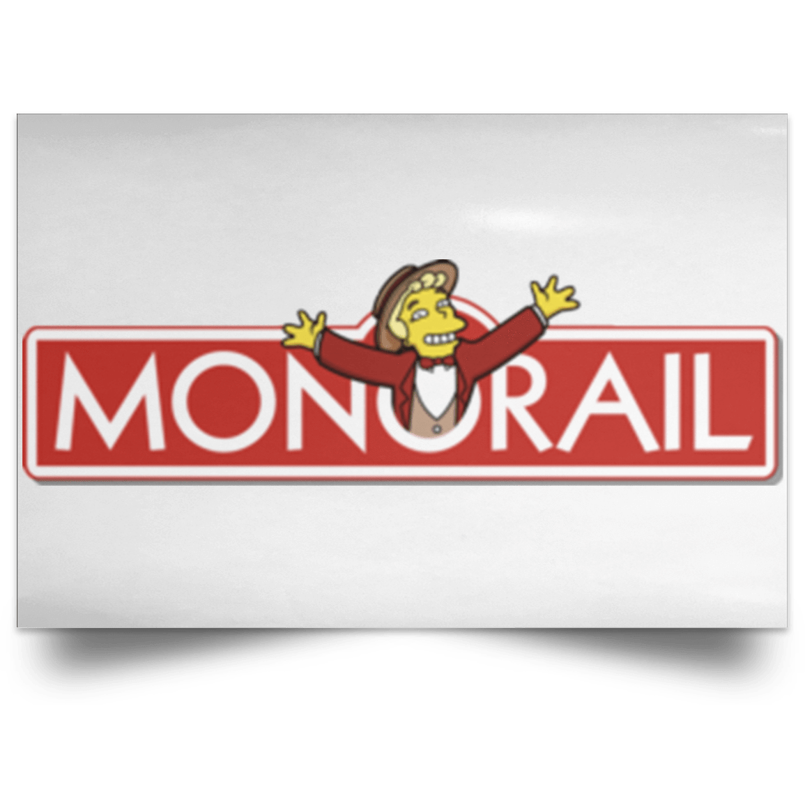 Housewares White / 18" x 12" Monorail Landscape Poster