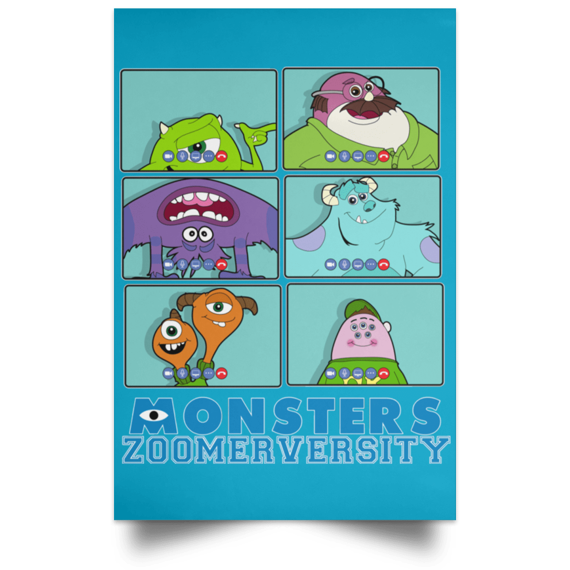 Monsters Zoomerversity Portrait Poster